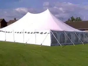 oval 15m x 25mt tent with windows