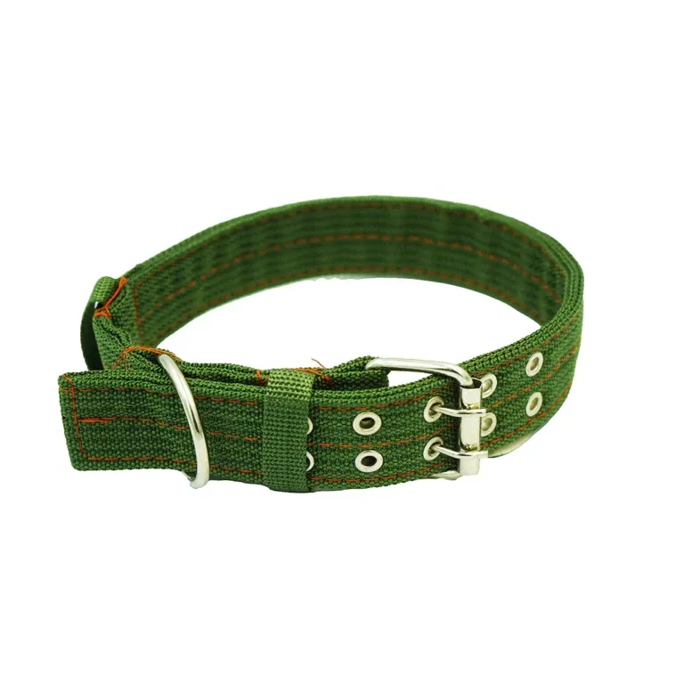 dog collar 67x4cm 4 layer green canvas dog collar 67x4cm 4 layer green canvas