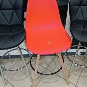 red fancy bar stool