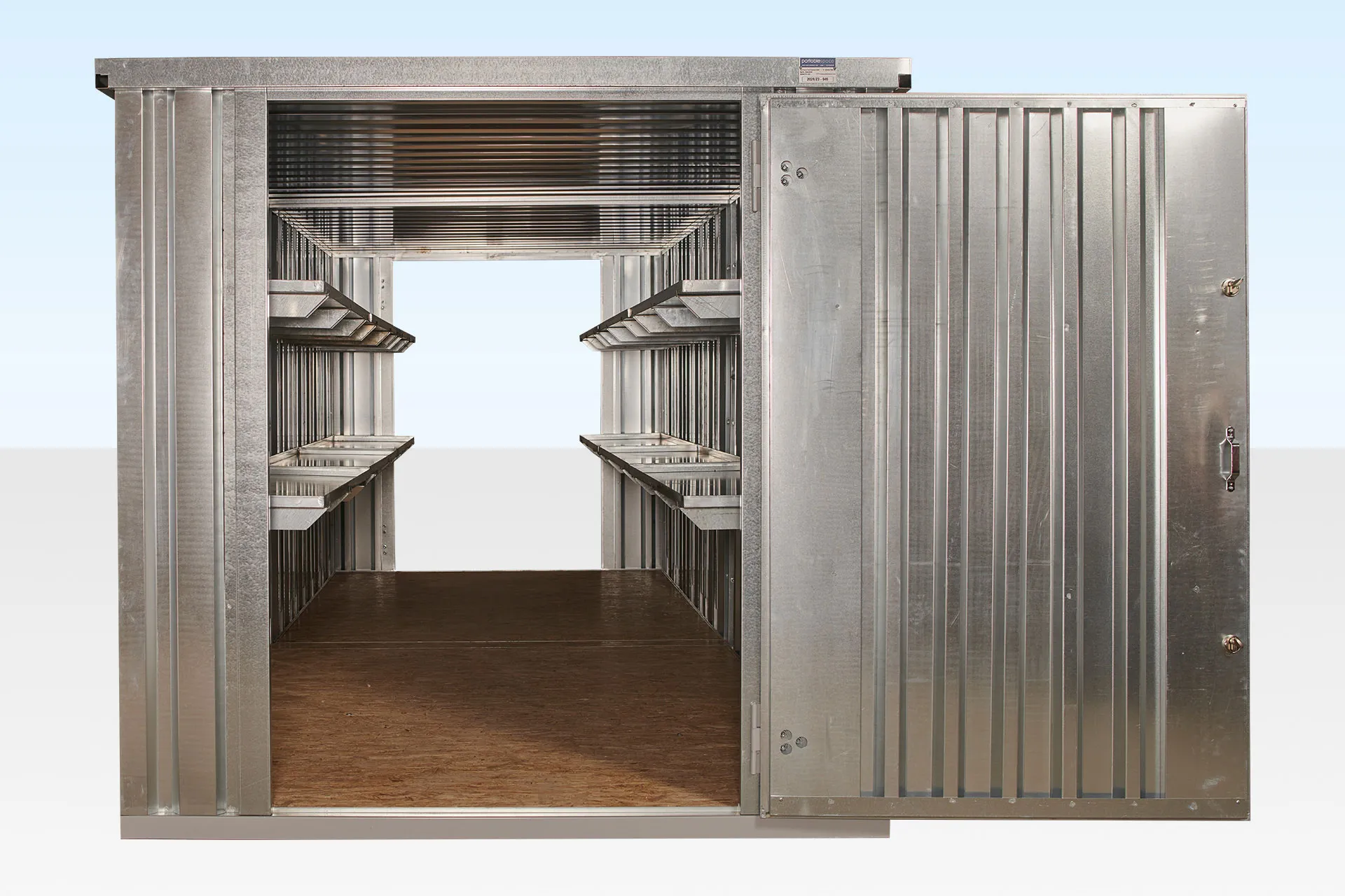 6m x 2.1m end linked flat packed galvanised 1