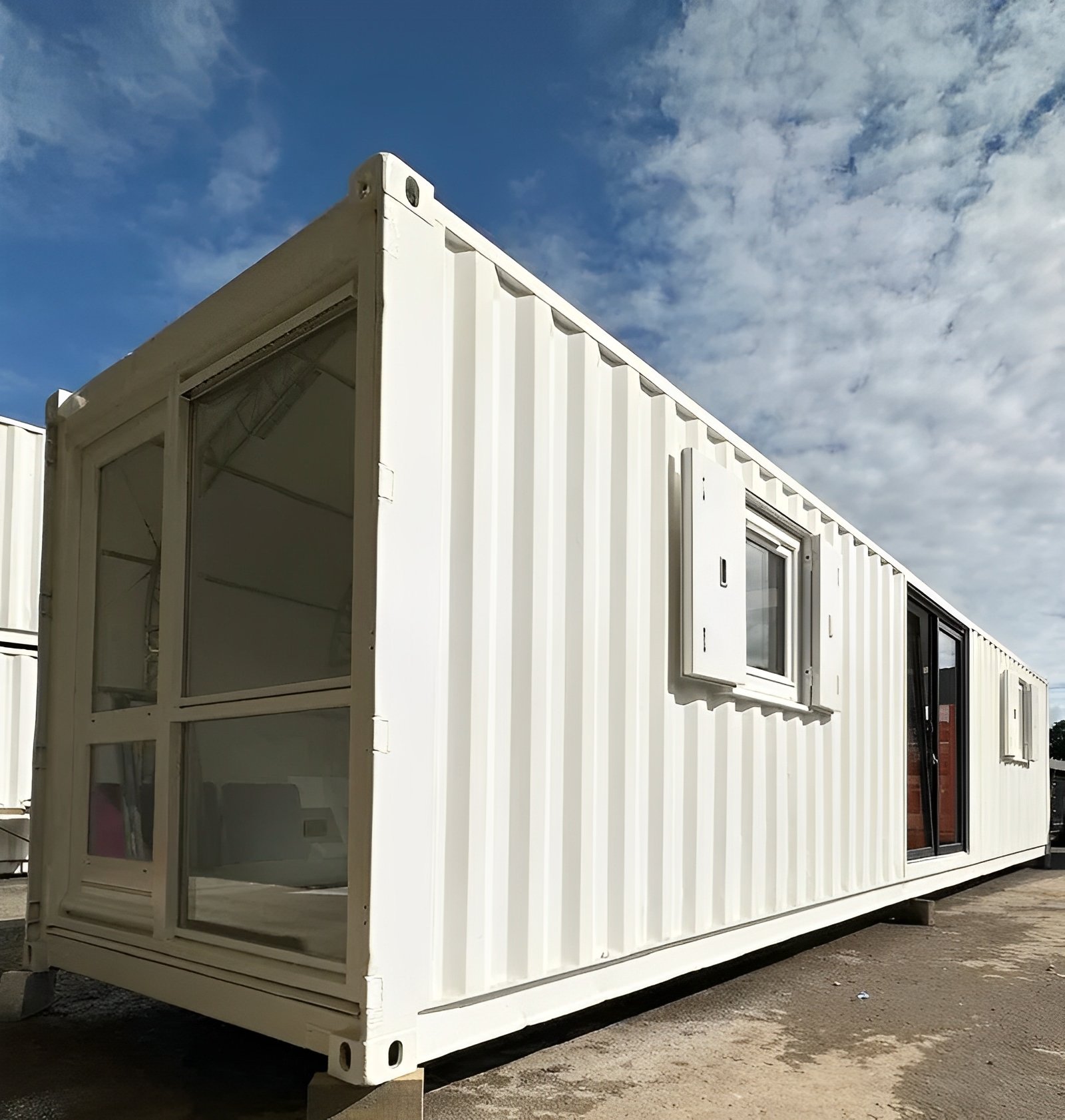 converted 40ft shipping container open plan office portable container building 2 1